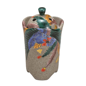 Kutani Ware K7-1440 Incense Burner No. 4 Phoenix by Yoshinori Fukuda