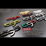 EVE DESIGN ABALT 595 All Series Emblem Custom Kit Emblem Transformers (Pre-Painted) *For Cars with "500" Emblem on the Interior Panel