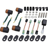 Posh (POSH) Bike Supplies Winker Kit 71 Type Winker Classical Z900RS (2018-2021) | Z900RS Cafe (2018-2021) Black Body/Orange Lens 132091-56