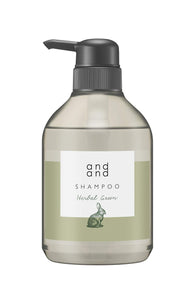 andand Quietly [Herbal Green Scent] Shampoo Pump 480ml [Non-Silicone Formula] 480ml