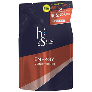 [Set of 3] h&s PRO Men's Conditioner Energy Refill (For Volume) 300g