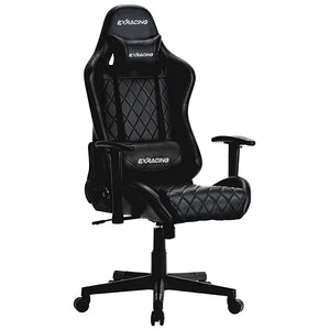 EXRACING EX-001-BLACK Gaming Chair, Office Chair, Ergonomic 3D Design, Non-Recycled Urethane (Black)