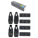 TERZO (by piaa) EH434 ROOF RACK BASE MOUNTING HOLDER SET, 4 Pieces, No Roof Rails, Black, Subaru Forester, from JULY 2017, Model: Sk9.e