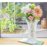 Aderia R-739 Glass Vase, Solitaire, LL, Diameter Approx. 6.6 x Height 11.2 inches (16.8 x 28.5 cm), Crystal, Made in Japan