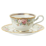 Noritake T50940/4691 Aphrodite Bone China Cup & Saucer (Both Coffee & Tea)