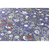 Synthetic Fiber Duvet Cover Microfiber V&A Strawberry Thief Blue