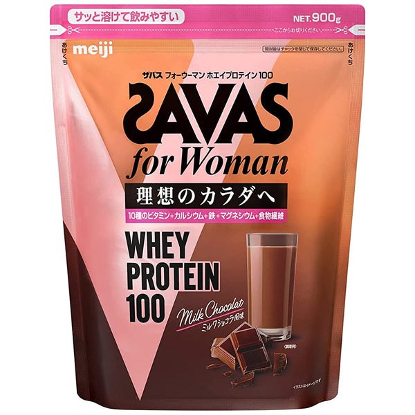 Meiji SAVAS for Woman Whey Protein 100 Milk Chocolate Flavor 900g