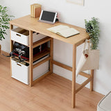 Yamazen Folding Desk Compact Storage Natural Wood Width 70 x Depth 41 x Height 70 cm Easy Folding pc Desk Desk Kiwi SPD-7041H(KW) Telework