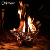 S'more Japanese Pattern Assembly Bonfire Stand, Bonfire Stand, Compact, Assembly, Camping, Barbecue
