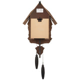 Rhythm Cuckoo Wall Clock, Made in Japan, Genuine Bellow Style, Wood, Brown (Wood Finish)