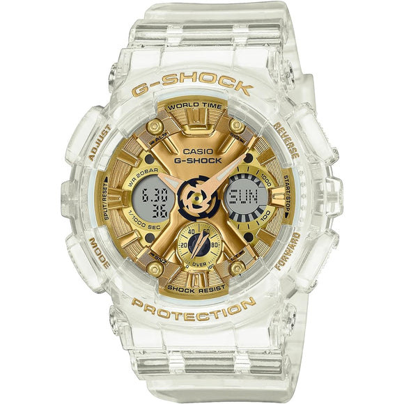 [Casio] G-Shock Watch, Genuine Domestic Product, Mid-Size Model, GMA-S120SG-7AJF, Women's, Clear Skeleton