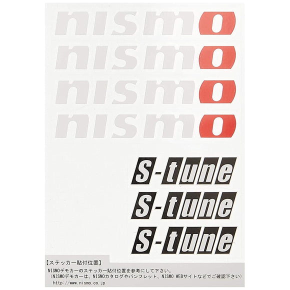 NISMO S-TUNE STICKER SET (WHITE) 9992-RN241