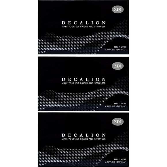 ZDI DECALION Patented ingredients Bioperine Citrulline Zinc Arginine Maca Oxoamidine 67 carefully selected ingredients Concentrated combination Domestic production 90 tablets/1 box (3 pieces)