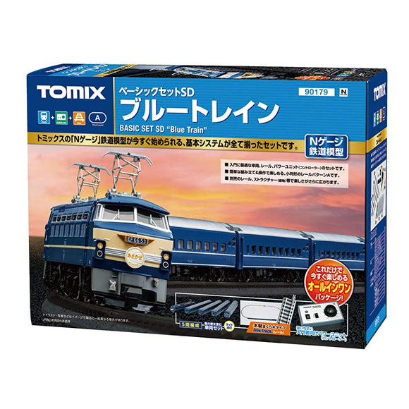 TOMIX 90179 N Gauge Basic Set SD Blue Train Model Introductory Set