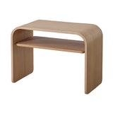 AZUMAYA PT-615OAK Side Table, Width 19.7 inches (50 cm), Oak, Simple