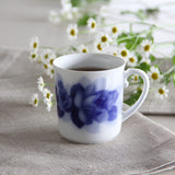 Okura Pottery Blue Rose Janet Mug, Microwave Compatible, 126C/8110