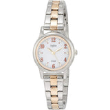 [Seiko Watch] Watch Angène Solar White Dial Full Arabic Notation Metal Band Hardlex AHJD406 Women's Beige