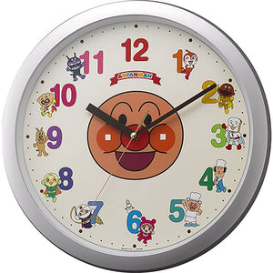 It should Anpanman Character Wall Clock Analog Anpanman M713 Silver Rhythm Clock 4kg713 – M19