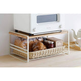 Shimamura Planning 38537 Wooden Shelf Toaster Rack, White, 17.1 x 12.0 x 8.3 inches (43.5 x 30.5 x 21 cm)