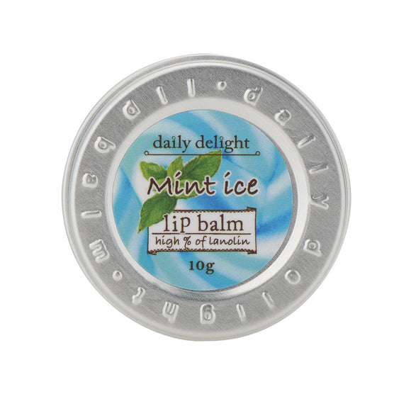 Daily Delight Lip Balm Mint Ice 10g (lip balm canned moisturizing cream for lips smooth and refreshing mint scent)