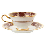 Noritake Y6988/4403-12 Cup & Saucer (Color Changing Pair Set) (Both Coffee & Tea), 7.8 fl oz (220 cc), Sublime, 2 Guests, Iron Navy Blue, Shrimp Tea, Bone China