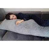 L'oreiller Body Pillow with Cover, Compatible with Character Cover, 5.0 inches (160 cm) and 19.7 inches (50 cm), Life Size Pillow, Plain, Gray