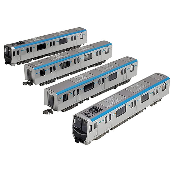 Linear Underground Railway Collection 322139 Sendai City Transportation Bureau 2000 Series Tozai Line Silver Belt Set of 4 A Diorama Supplies