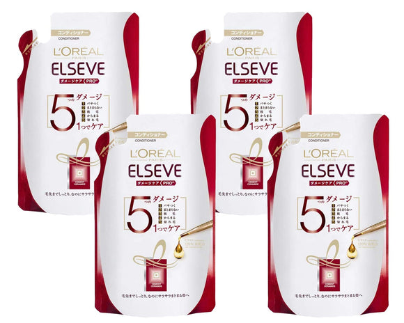 [4 bags set] Elsave Damage Care PROEX Conditioner Refill x 4 bags