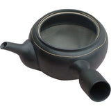 Yokkaichi Banko Ware [Made in Japan] Southern View Ceramic Plenty of Teapot, Jet Black Shaved Shovel, 22.0 fl oz (650 cc), Benley Teapot, Banko Ware