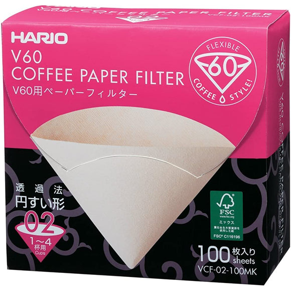 Hario Box of Paper Filters for 02 Dripper, 100 Sheets by Hario [parallel import goods]