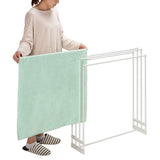 Sekisui Resin Bath Towel Stand White Width 79 x Depth 20 cm STIK-B4 that can be quickly passed from the side and dried 4 sheets