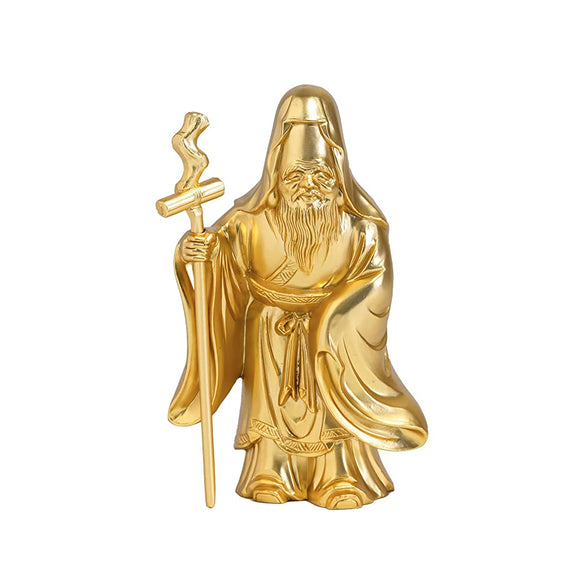 Kaiyun Shichichikuji (Pure Gold Plated)Buddhist Staff: Hideun Makita Original Buddha Statue Figurine Takaoka Copper Buddha Statue World Ismu Gingado (7 fg)