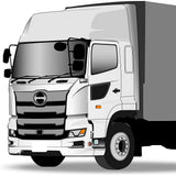 Jet inoue Emblem plate for Hino (Jet inoue) Uroko type hole Ali Hino '17 Profia 524464