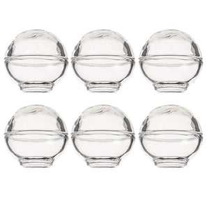 Toyo Sasaki Glass Small Bowl, Approx. 2.0 x 2.0 inches (5.2 x 5.1 cm), Flower Wall Utensil Amuse Bowl, Polka Dot (Lid and Body) TS44006, Pack of 6