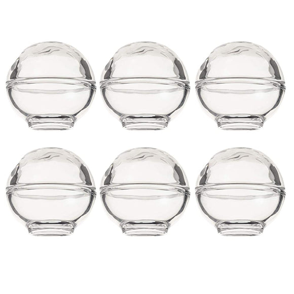 Toyo Sasaki Glass Small Bowl, Approx. 2.0 x 2.0 inches (5.2 x 5.1 cm), Flower Wall Utensil Amuse Bowl, Polka Dot (Lid and Body) TS44006, Pack of 6