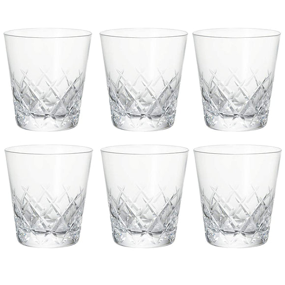 Toyo-Sasaki Glass T-20113HS-E107 Regina 10 Old, Made in Japan, Dishwasher Safe, Set of 6