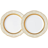 Noritake P91310/4335 Accent Plate (Pear Set) 9.1 inches (23 cm), Hampshire Gold, 2 Pieces, Fine Porcelain