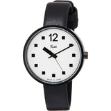 [Seiko Watch] Riki Wristwatch Riki Watanabe Design Public Clock Motif Made in Japan AKQK459 Women's Black