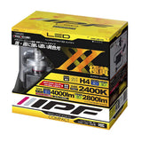 IPF HEADLIGHT LED H4 BULB, 12V/24V, 2400K, Separate Model, Ultra Yellow, 144HLB2, Hiace, etc.