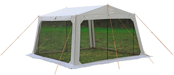 CAPTAIN STAG Tent Tarp Mesh Tarp [For 4-5 people] [Size 310 x 330 x H200 cm] With PU processing carry bag Monte UA-1076