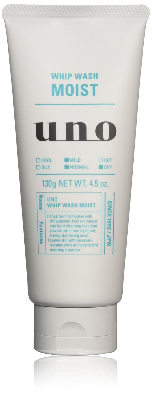 Uno Whip Wash Moist Face Wash, 4.6 oz (130 g)