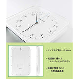 ADESSO AL-701 Wall Clock, Radio, Analog, Temperature, Humidity, Calendar Display, White