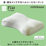 Nishikawa EH92559453 Pillow for People with Stiffness Shoulders, Nishikawa Sleep Lab, Flat, Fits Shoulders, Shoulder Arch Shape, Back Facing, Sideway, 3D Construction, High Resilience, Washable Side Fabric,