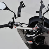 DAYTONA 91696 Multi-Mount Bar Sc, Clear/Red, Aluminum, PCX, Grom forza Majesty S, etc