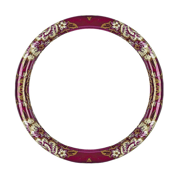 MIYABI MHC -MA -2HSWP EXTRA THICK STEERING WHEEL COVER, Kinkayama Madonna, Wine Purple, 2hs