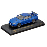 CARNEL CN430002 1/43 Nissan Skyline GT-R VspecII (BNR34) 2000 Bayside Blue Finished Product
