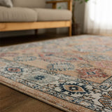 Sayansayan Vintage Pattern Classic Rug Arte 76.8 x 98.4 inches (195 x 250 cm), 3 Tatami Mats, Orange