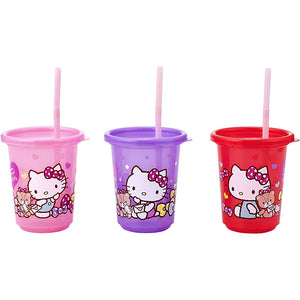 Lec Sanrio Straw Cup (3P) Hello Kitty