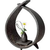 Shigaraki Yaki -Kijo HOOP RING SET OF FLOWERS (Large) Width 29X Back 13.5 x Height 32 cm 505 - 01