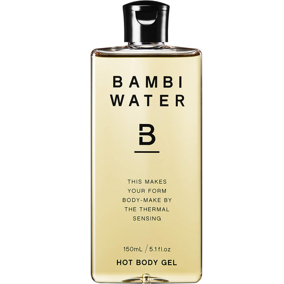 Bambi Water Hot Body Gel 5.1 fl oz (150 ml), Renewed Bambi Water for Diet Support on Legs, Thighs, Arms and Belly Massage Gel Hot Gel 98 of Plants and 97 Beauty Ingredients Formulated with 8 Additive-Free